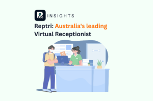 Reptri Title Image - Aussie Virtual Receptionist desk and people