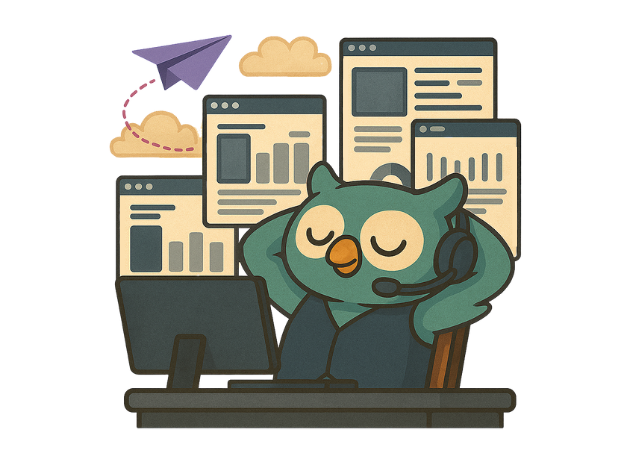 Reptri Ai Receptionist Owl Taking Calls